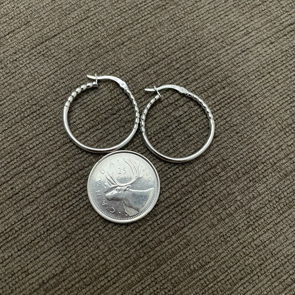 925 sterling silver hoop earrings - Picture 3 of 7